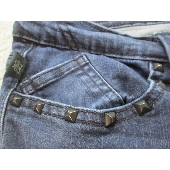 Rock Republic Jeans Women's 16M Kasandra Flap Pockets Bootcut Stretch Dark Wash - Picture 8 of 11
